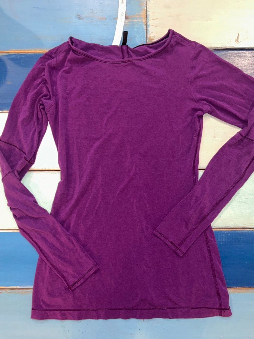 Lululemon Purple Pima Cotton Long Sleeve Top Size 6